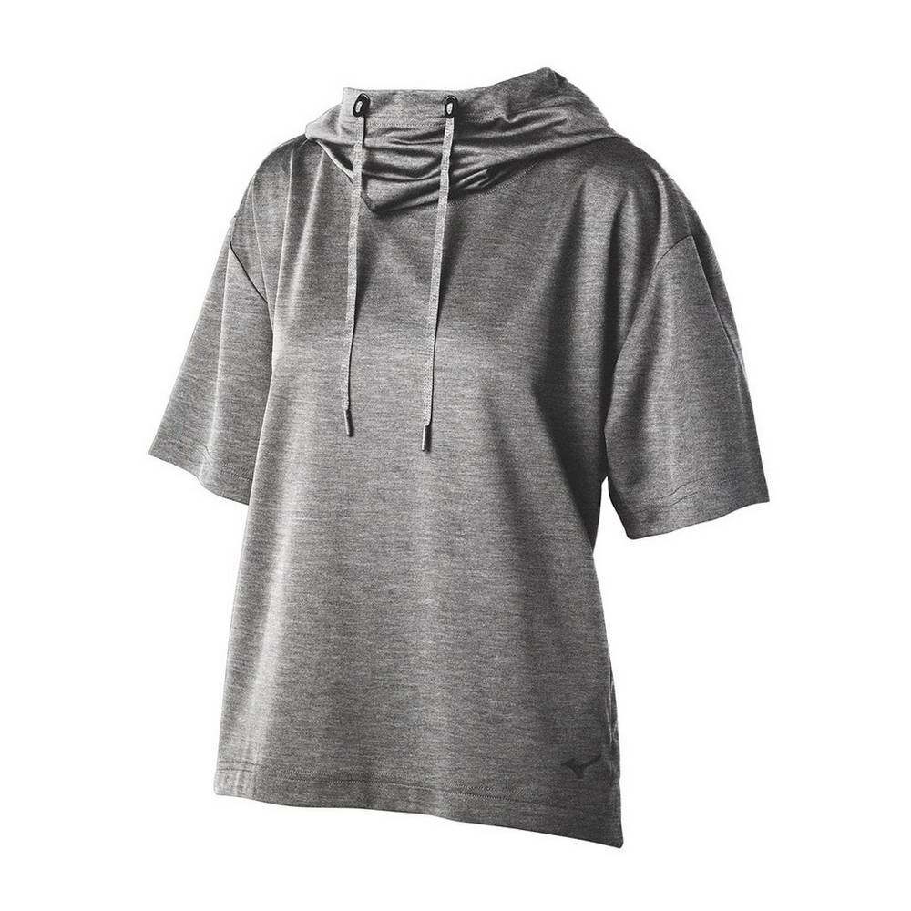 Womens Mizuno April Ross Player Ponch Hoodie Grey Philippines (RZNFSX236)